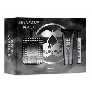 Pacha Be Insane Black For Him Edt 100ml Set 3 Piezas