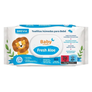 Brevia Toallitas Baby Fresh Aloe 80 Unidades