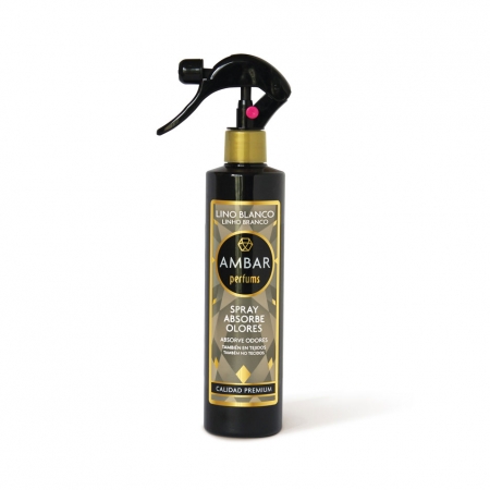 Ambar Ambientador Absorbe Olores Lino Blanco Spray 280ml