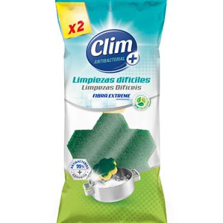 CLIM ESTROPAJO ESPONJA VERDE 2U LM1040