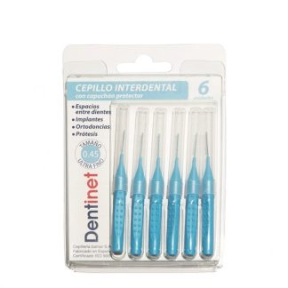 Dentinet Cepillo Interdental Ultrafino 0.45MM 6 Unidades