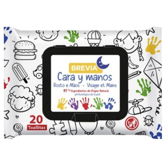 Brevia Toallitas Cara y Manos 20 Unidades