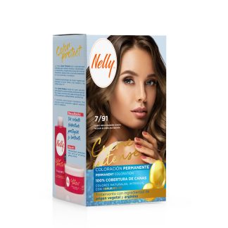 Nelly Tinte Creme Intense 7/91 Rubio Medio Marrón Ceniza