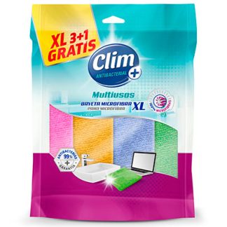 CLIM BAYETA MICROFIBRA XL 3+1 UNIDADES LM4020