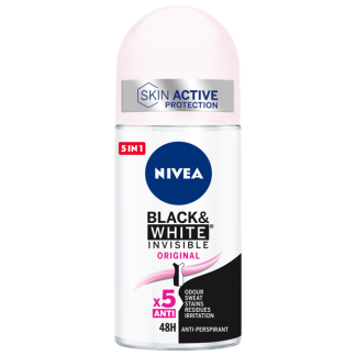 Nivea Desodorante Roll-On Black & White Invisible Original 50ml