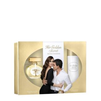 ANTONIO BANDERAS HER GOLDEN SECRET EDT 50 ML SET 2 PIEZAS