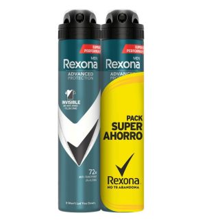 Rexona Desodorante Spray Advance Protection Invisible Men 200ml Pack Unidades
