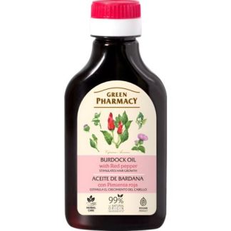 Green Pharmacy Aceite Capilar Bardana y Pimienta Roja 100ml