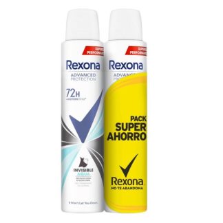 Rexona Desodorante Spray Advance Protection Invisible Aqua 200ml Pack 2 Unidades