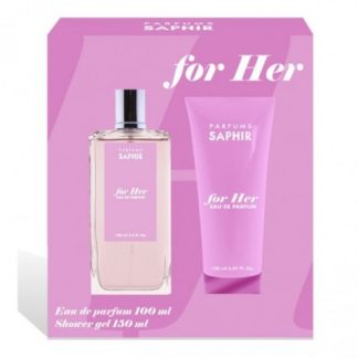 SAPHIR FOR HER EDP 100ML SET 2 PIEZAS