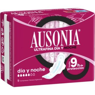 Ausonia Compresa Ultrafina Dia y Noche 9 Unidades