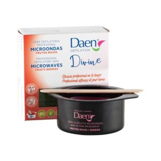 DAEN CERA DEPILATORIA MICROONDAS FRUTOS ROJOS 100GR