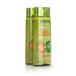 Fructis Champú Liso & Brillo 380ml Pack 2 unidades