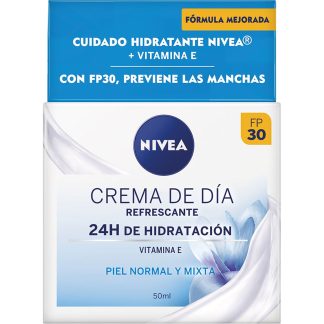 NIVEA CREMA FACIAL HIDRATANTE SPF30 PIEL NORMAL Y MIXTA 50ML