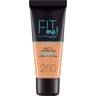 MAYBELLINE FIT ME MAQUILLAJE MATTE + PORELESS BASE N 250