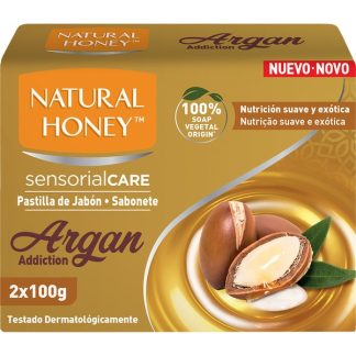 Natural Honey Jabón Pastillas Argán 100gr Pack 2 Unidades