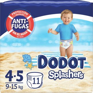 DODOT PAÑAL SPLASHERS T4-5 9-15 KG. 11 UNIDADES