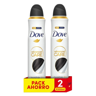 Dove Desodorante Spray Advance Care Invisible 200ml Pack Ahorro