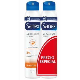 SANEX DESODORANTE SPRAY SENSITIVE 200ML PACK 2 UNIDADES