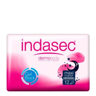 INDASEC DERMOSEDA MAXI GOODNIGHT 12 UNIDADES