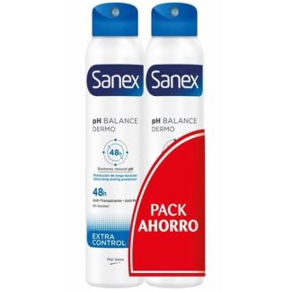 SANEX DESODORANTE SPRAY EXTRA CONTROL 200ML PACK 2 UNIDADES