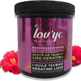 Lovyc Mascarilla Liso Keratina 700ml Con Aceite de Tsukabi