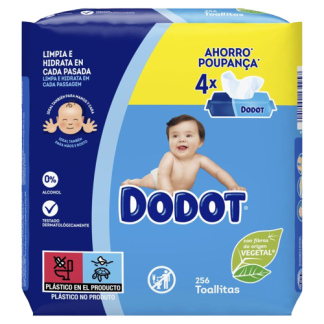 Dodot Toallitas Dermoactive Pack 4x64 Unidades