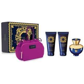 VERSACE DYLAN BLUE FEMME EDP 100ML SET 4 PIEZAS