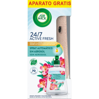Airwick Active Fresh Ambientador Automático Eucalipto y Fresa Aparato + Recambio 228 ml