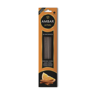 Ambar Incienso Canela Naranja 20 Unidades