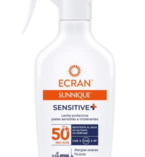 Ecran Sunnique Sensitive Leche Protectora SPF50 270ml Pistola