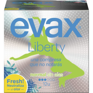 Evax Liberty Compresa Normal sin Alas 12 unidades