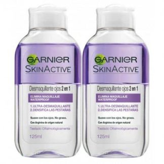 GARNIER Skin Active Desmaquillante Ojos 2 en 1 Bifásico Pack 2 Unidades