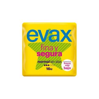 Evax FIna Y Segura Normal Sin Alas 16 Unidades