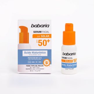 Babaria Serum Facual Solar Acido Hialuronico SPF50+ 100ml