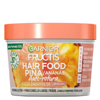 Fructis Hair Food Mascarilla Cabello 3en1 Piña Anti Rotura 390ml