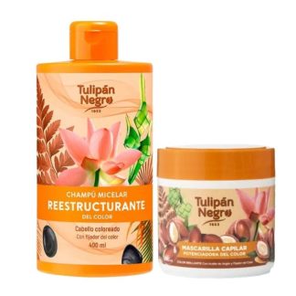 Tulipán Negro Pack Reestructurante Champú + Mascarilla