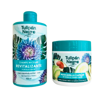 Tulipán Negro Pack Revitalizante Champú + Mascarilla