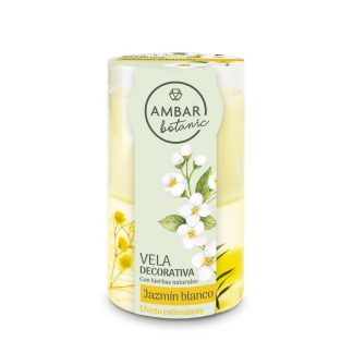 Ambar Botanic Vela Jazmín & Blanco 130gr