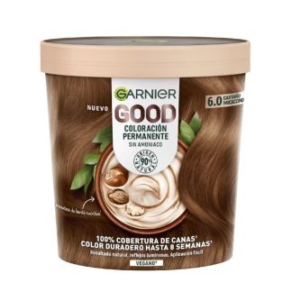 Garnier Good Coloración Permanente Sin Amoniaco N6 Castaño Mocachino