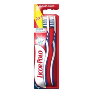 Licor Del Polo Cepillo Dental Dureza Media 2x1