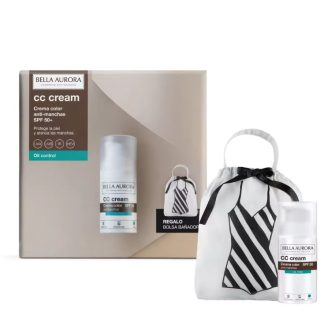 Bella Aurora CC Crema Color Anti Manchas Oil Free SPF50+ + Bolsa Gratis