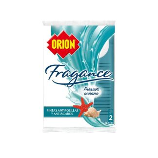 Orion Fragance Pinzas Antipolillas Y Ácaros Fragancia Frescor Marino 2 Unidades