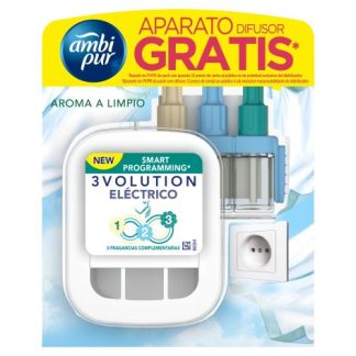 Ambi Pur Ambientador 3Evolution Recambio Aroma Limpio + Aparato Gratis