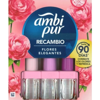Ambi Pur Ambientador 3Evolution Recambio Flores Elegantes