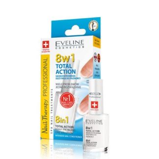Evelin Nail Therapy Profesional Endurecedor Uñas 8en1 Acción Total 12ml