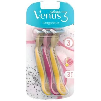 Gillette Venus 3 DragonFruit Maquina Afeitar 3 hojas Pack 3 Unidade
