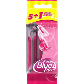 Gillette Maquinillas De Afeitar Blue II Plus 5+1 Unidades