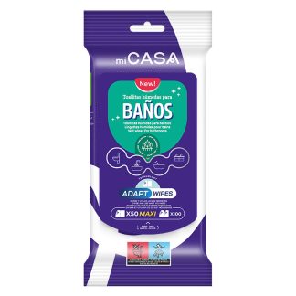 MiCasa Toallitas Húmedas Para Baño Con Perfume Pino 100/50 Unidades