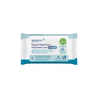 Salustar Papel Higiénico Húmedo 15 Unidades